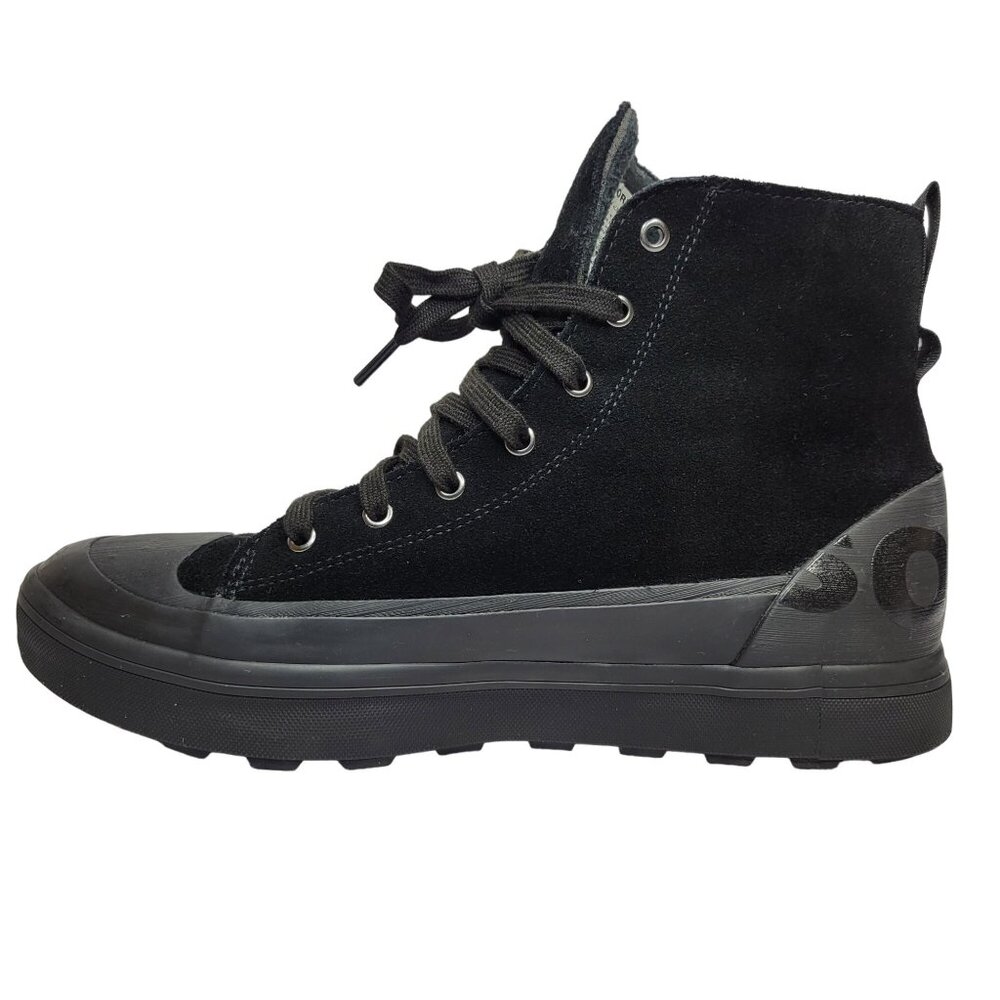 SOREL METRO™ II Mens Sz 12 Waterproof Sneakers Black Suede High Top Outsole LKNC - Picture 3 of 10